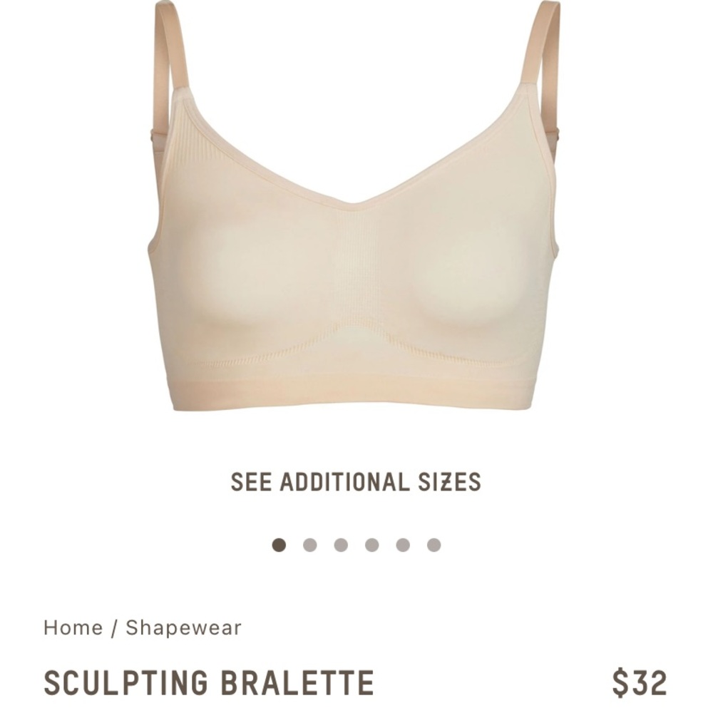 Skims sculpting bralette size S/M